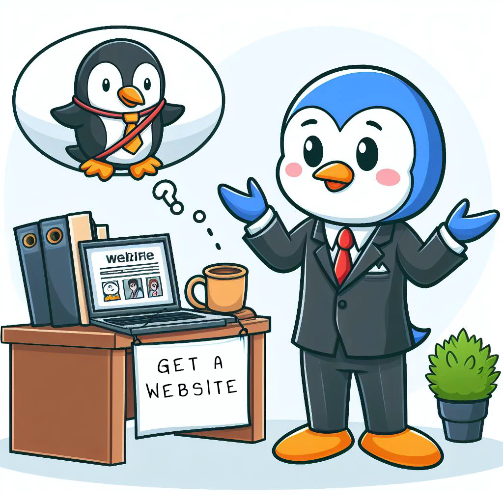 Business penguin