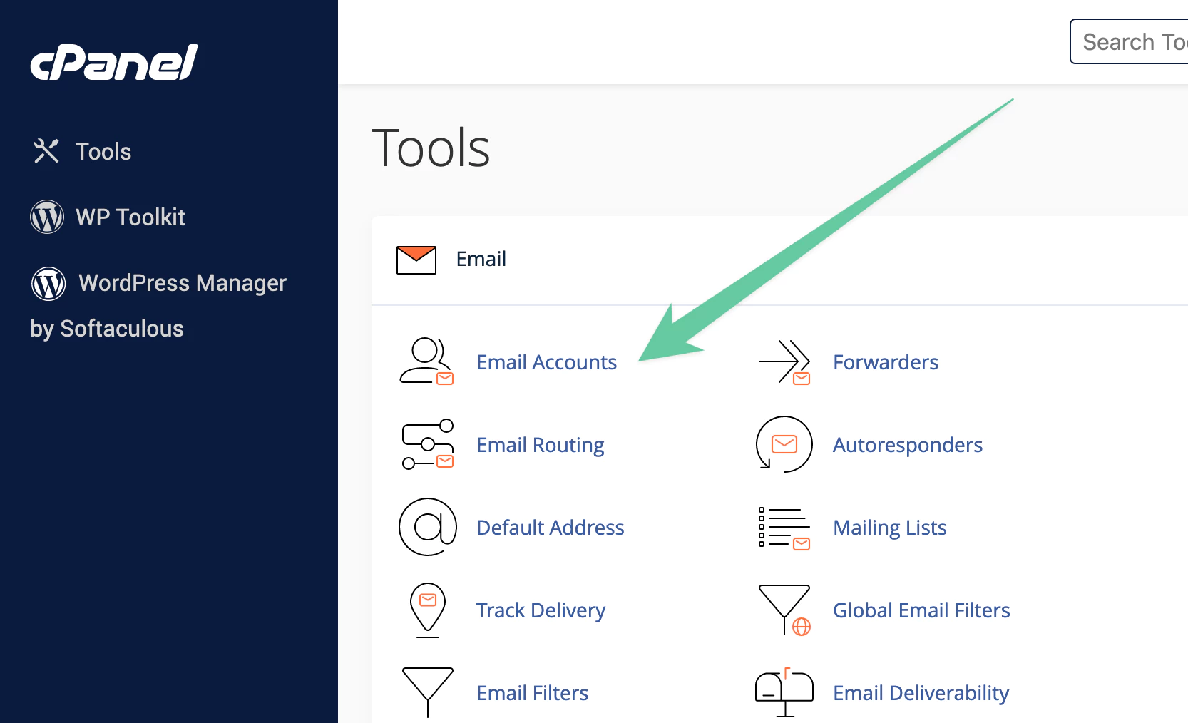 cPanel Email Accounts icon