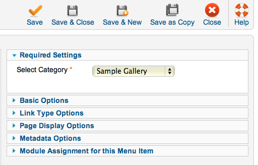 Gallery Quick Start: Phoca Gallery Users Only