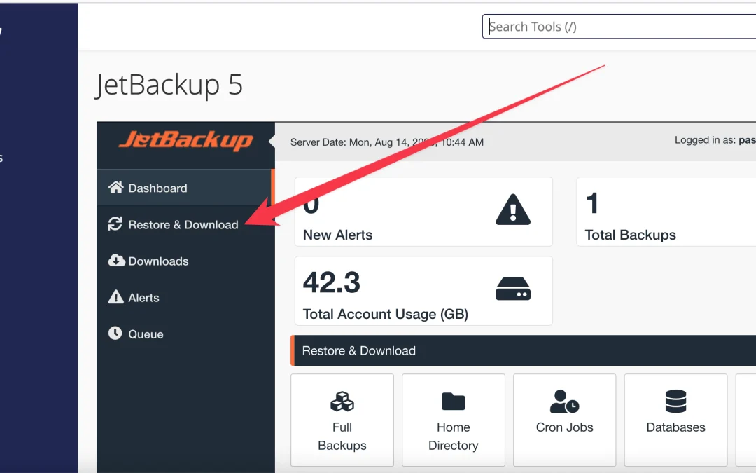 How to Restore WordPress Backups inside cPanel