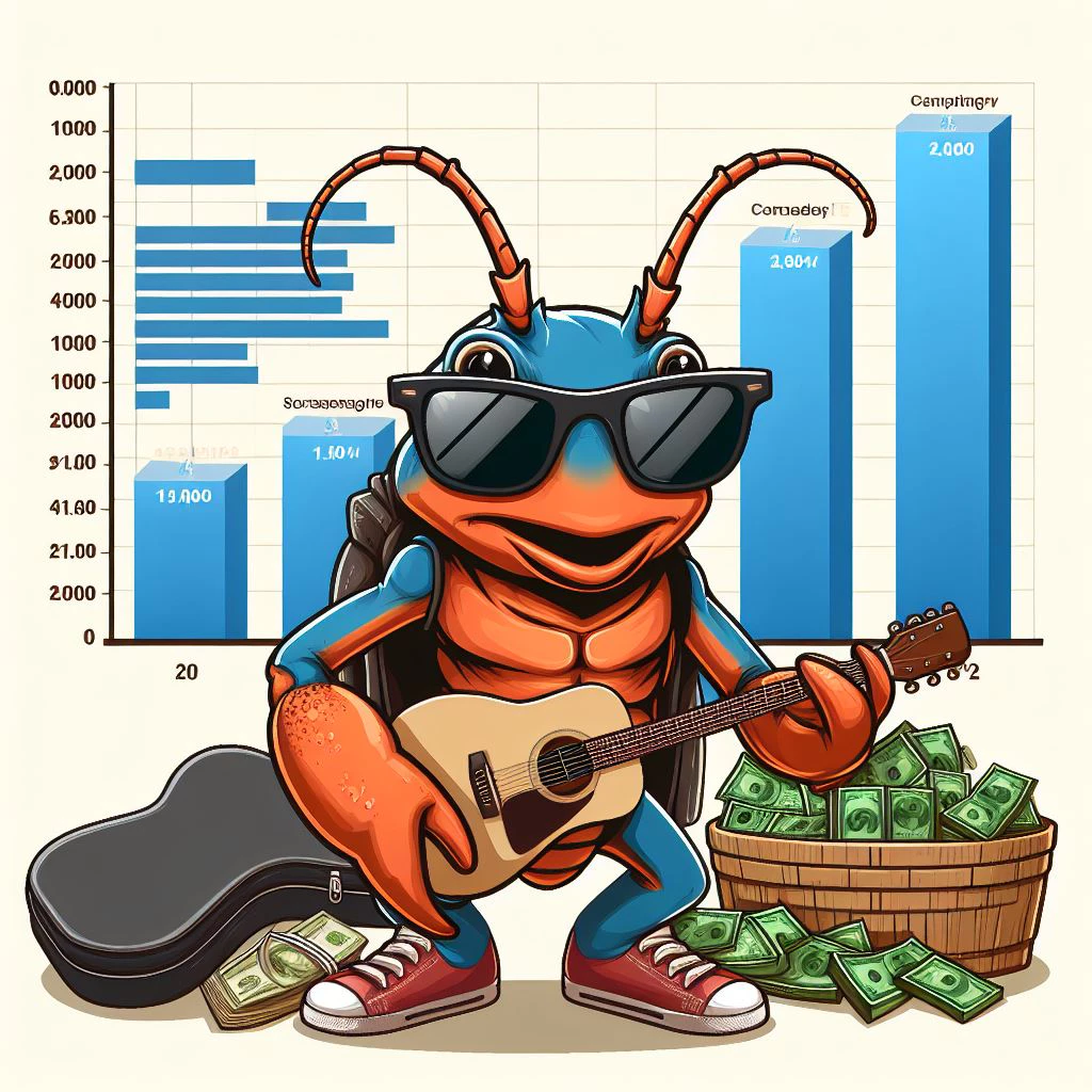 Crawdad looks at the analytics of the new Tiktok account