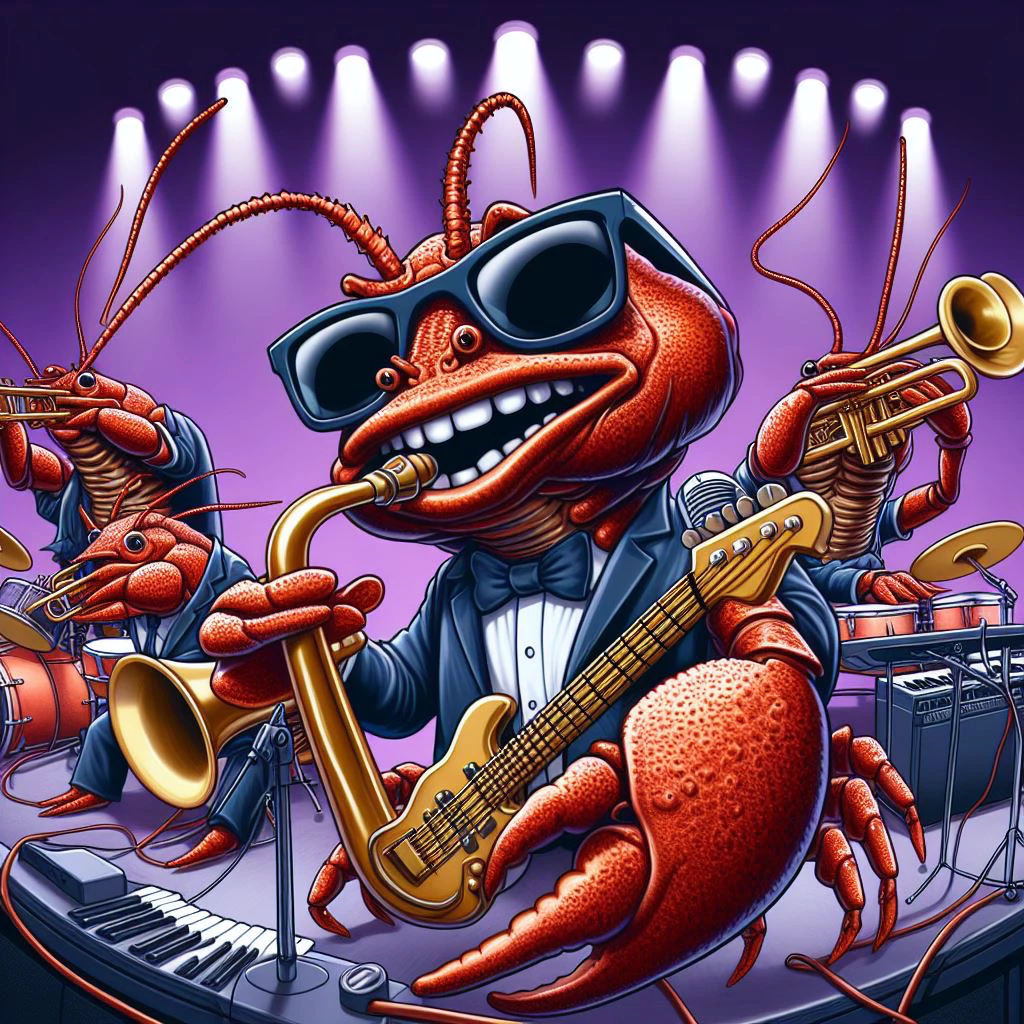 Like a Rockstar! This Crawdad is now rocking Tiktok
