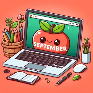 Cute orange welcomes September